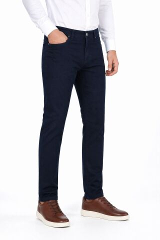 Erkek Regular Kalıp 5 Cep Kanvas Pantolon BGL-ST05362 LACİVERT - 32