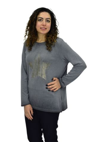 Kadın Pamuk İtalyan Kazak 4548 BGL-ST04092