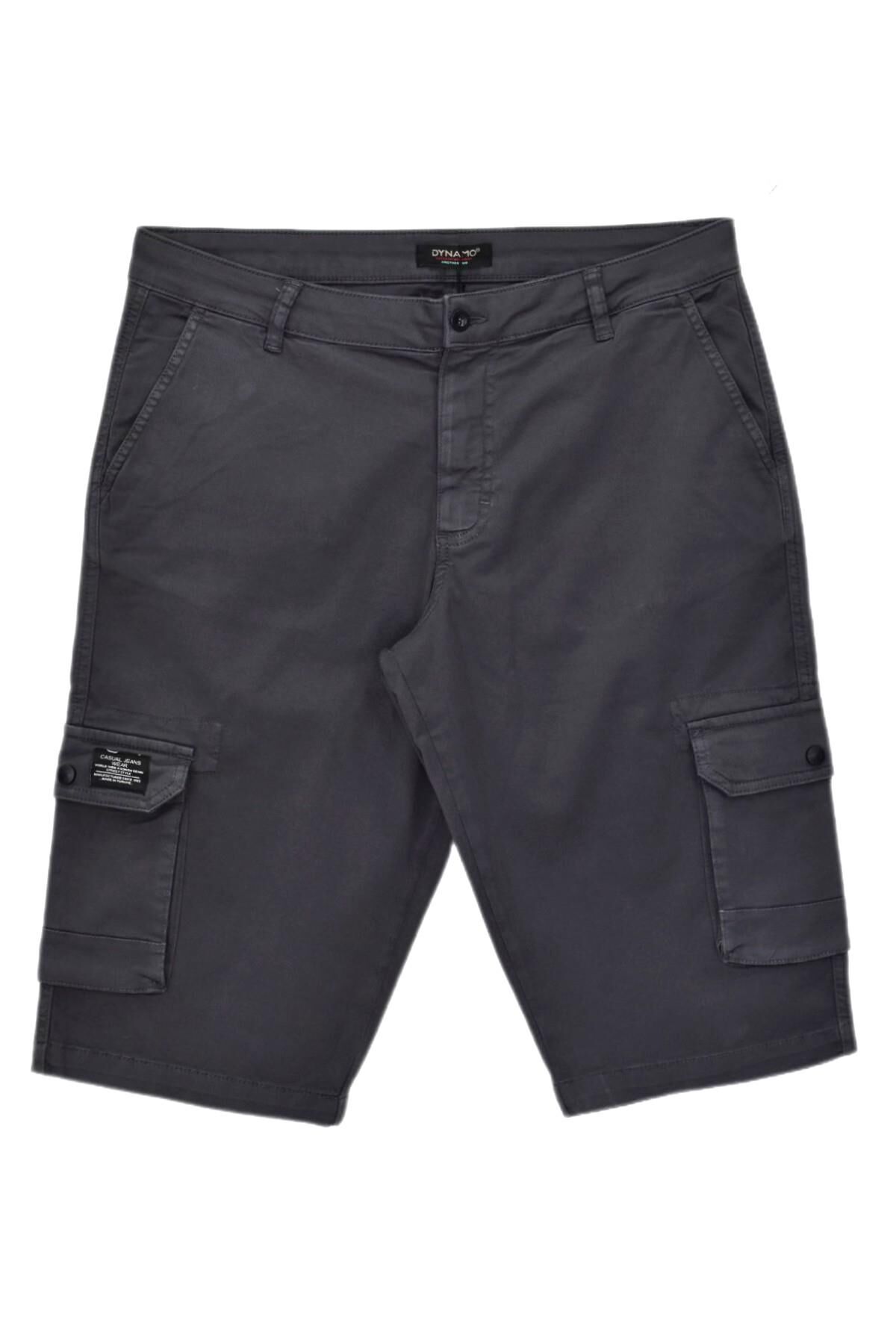 Erkek Kargo Cepli Kanvas Kapri Şort BGL-ST04736 K.GRİ - 33/34