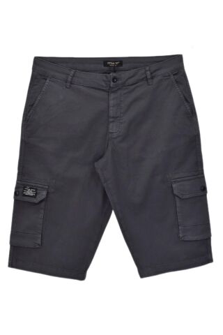 Erkek Kargo Cepli Kanvas Kapri Şort BGL-ST04736 K.GRİ - 33/34