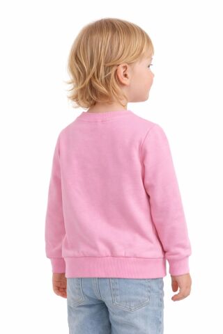Kız Çocuk Happy Sweatshirt BGL-ST05270 PEMBE - 7 YAŞ