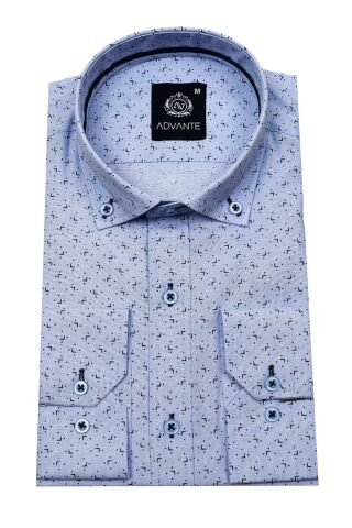 Erkek Uzun Kol Silim Fit Gömlek BGL-ST01713