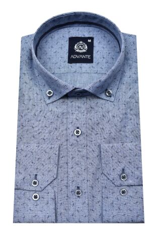 Erkek Uzun Kol Silim Fit Gömlek BGL-ST01713