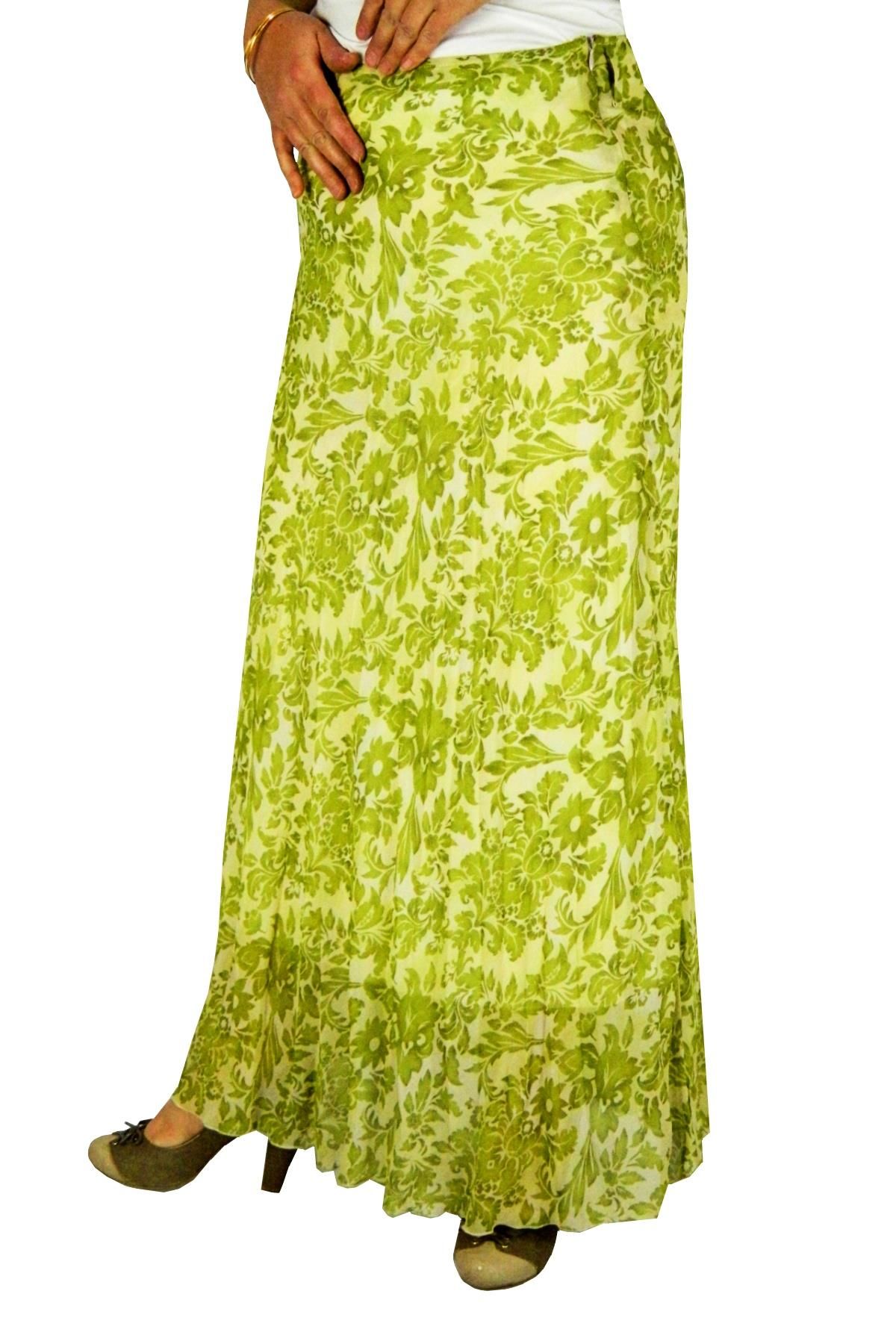 Kadın Şifon Uzun Etek AKR113