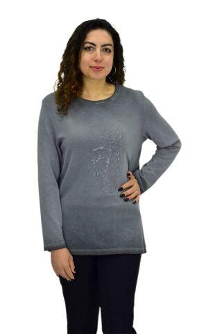 Kadın Pamuk İtalyan Kazak 4549 BGL-ST04093