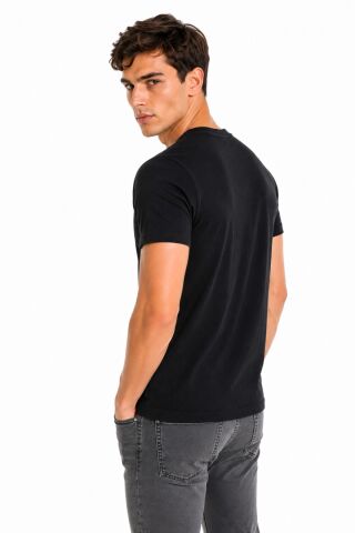 Erkek Sıfıryaka Regular Kalıp Tişört BGL-ST05572 SİYAH - 2XL