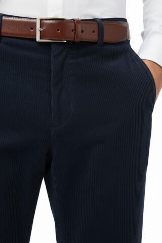 Erkek Kışlık Kadife Pantolon Klasik Kalıp BGL-ST04968 LACİVERT - 48