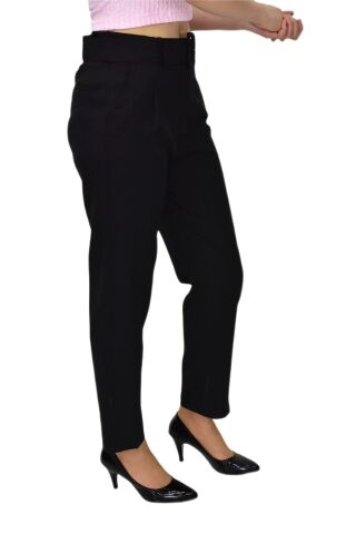 Kadın Büyük Beden Kemerli Pantolon BGL-ST03691 TAŞ - 44