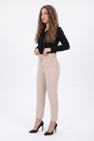 Kadın Büyük Beden Kemerli Pantolon BGL-ST03691