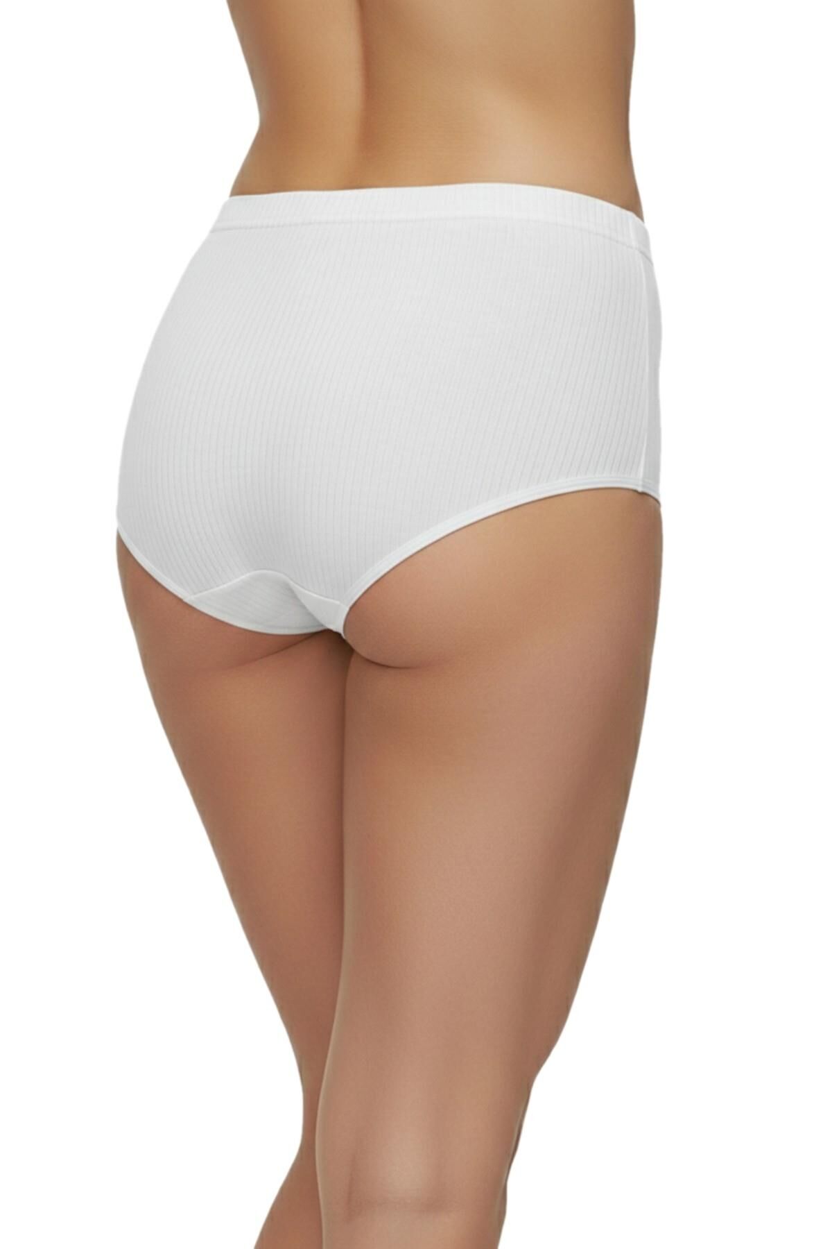Kadın Kaşkorse Bato Külot BGL-ST04936 BEYAZ - 3XL