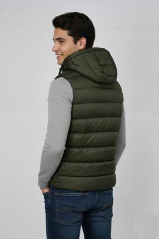 Erkek Kapüşonlu Spor Yelek 4300 BGL-ST04895