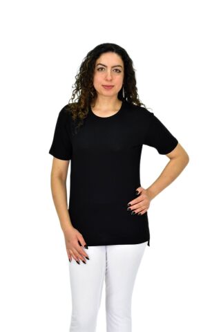 Kadın Yarım Kol Sıfıryaka Likralı Tişöt  BGL-ST04652