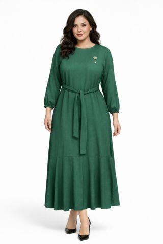 Kadın Bürümcük Uzun Kol Elbise BGL-ST03723