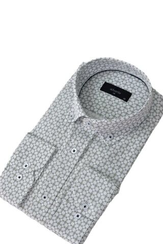 Erkek Uzunkol Piti Kareli Gömlek BGL-ST03798