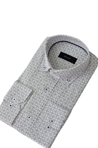 Erkek Uzunkol Piti Kareli Gömlek BGL-ST03798