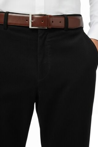 Erkek Kışlık Kadife Pantolon Klasik Kalıp BGL-ST04968 SİYAH - 48