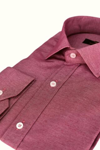 Erkek Uzun Kol Gömlek Silim Fit BGL-ST01912 BORDO - S