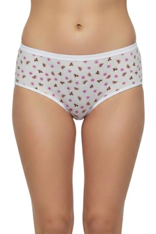 Kadın Baskılı Bato Külot BGL-ST04938 EKRU - XL