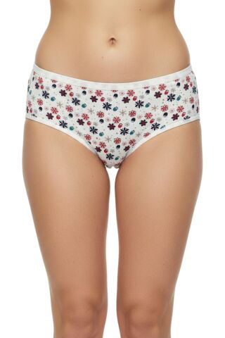 Kadın Baskılı Bato Külot BGL-ST04938 EKRU - XL