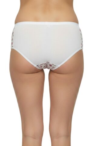 Kadın Baskılı Bato Külot BGL-ST04938 BEYAZ - XL