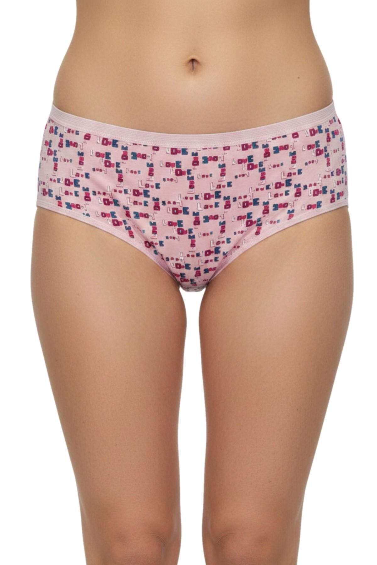 Kadın Baskılı Bato Külot BGL-ST04938 FUŞYA - XL