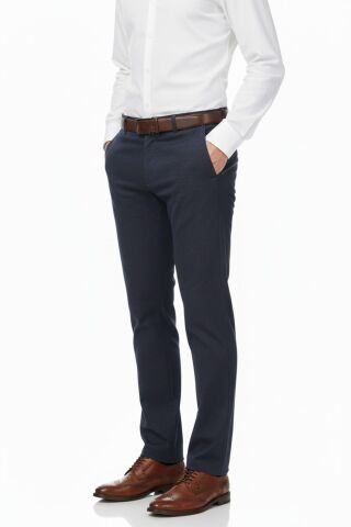 Erkek Regular Fit Klasik Pilesiz Kanvas Pantolon P1168 BGL-ST04796 KAHVE - 42