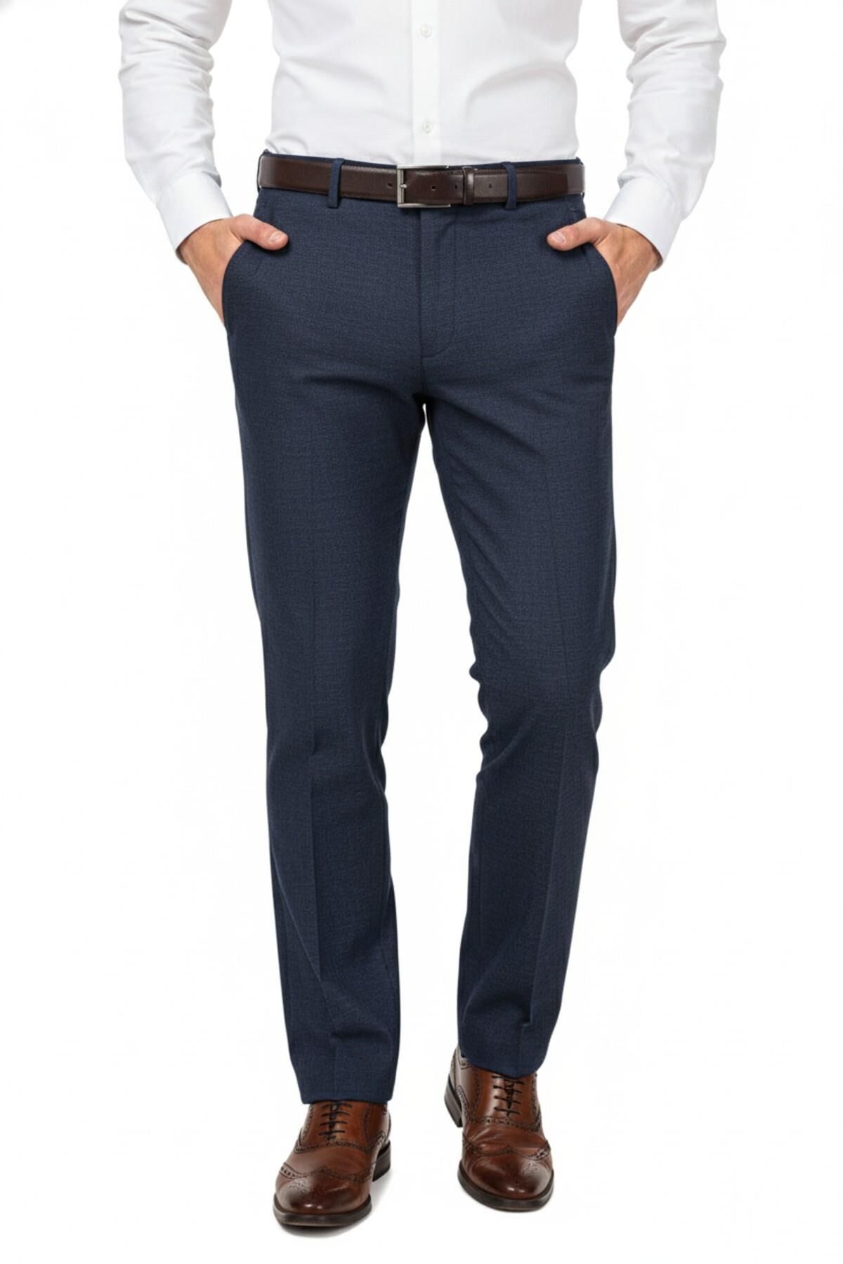 Erkek Regular Fit Klasik Pilesiz Kanvas Pantolon P1168 BGL-ST04796