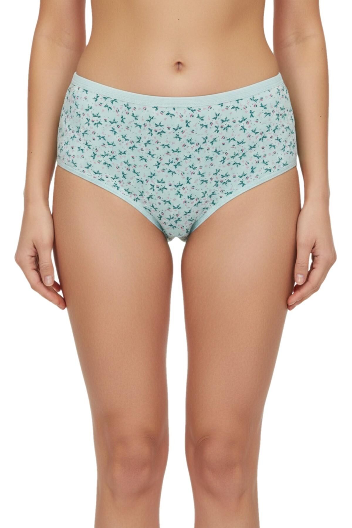 Kadın Baskılı Bato Külot BGL-ST04938 YEŞİL - XL