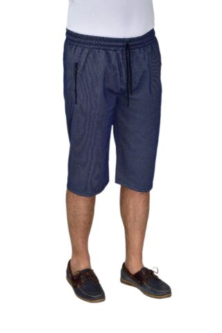 Erkek Rahat Kesim Düz Paça Likralı Kuş Gözü Kumaş Kapri BGL-ST04619