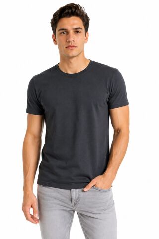 Erkek Sıfıryaka Regular Kalıp Tişört BGL-ST05573 FÜME - XL