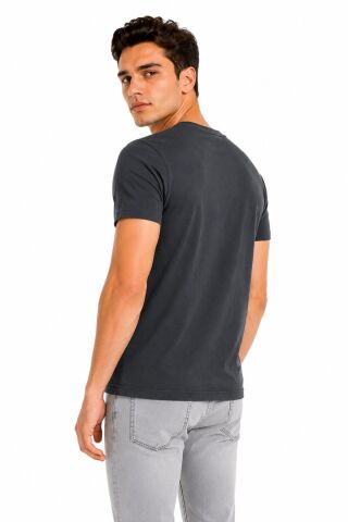 Erkek Sıfıryaka Regular Kalıp Tişört BGL-ST05573 FÜME - XL