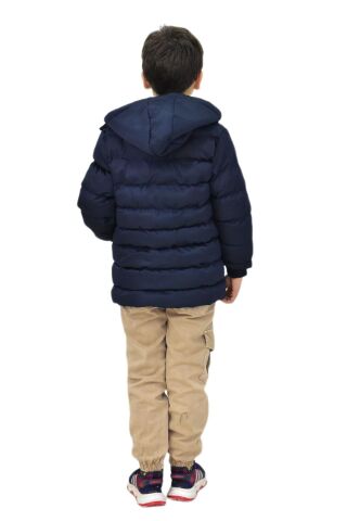 Erkek Çocuk Kapüşonlu Mont BS-0411 LACİVERT - 8 YAŞ