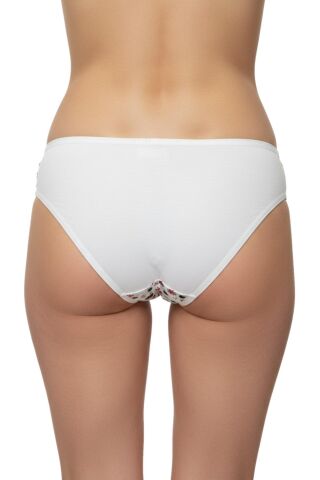 Kadın Baskılı Bato Külot BGL-ST04938 EKRU - L
