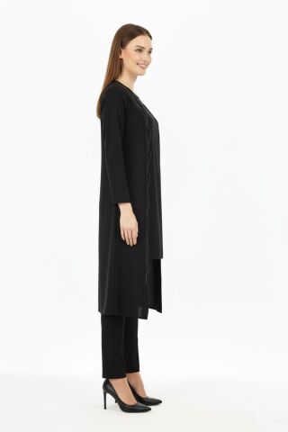 Kadın Taşlı 2 Li Kombin Elbise BGL-ST04712