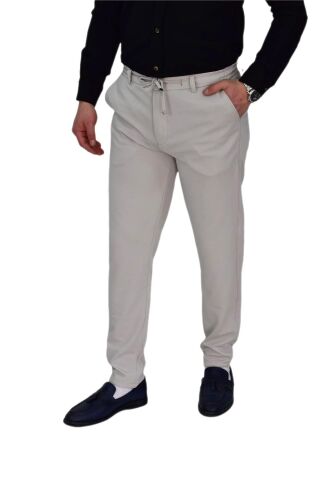 Erkek Beli Lastikli Jogger Pantolon Regular Fit BGL-ST04328 LACİVERT - 36