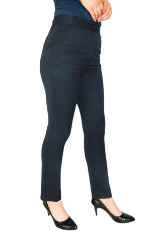 Kadın Kumaş Pantolon BGL-ST01555 LACİVERT - 44