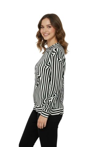 Kadın Sıfıryaka  Baskılı Bluz BGL-ST05110