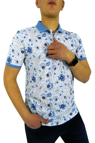 NAYKI ERKEK POLO YAKA DİJİTAL BASKILI T-SHİRT 2136 BGL-ST01041