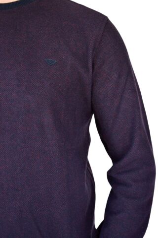 Erkek Büyük Beden Sıfır Yaka Sweat 6012 BT BGL-ST02308 BORDO - 5XL