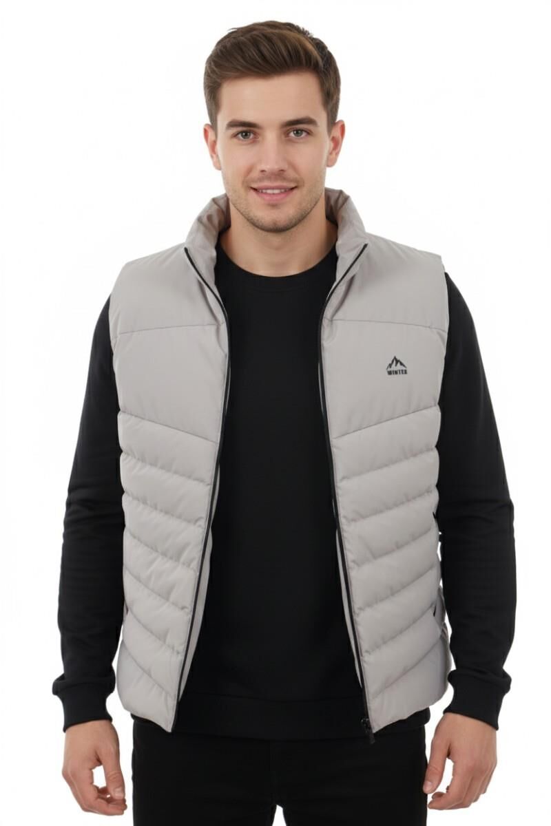 Erkek Spor Şişme Yelek 4023 BGL-ST04911 TAŞ - 2XL