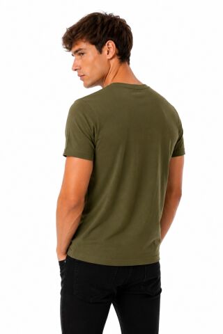 Erkek Sıfıryaka Regular Kalıp Tişört BGL-ST05573 HAKİ - S