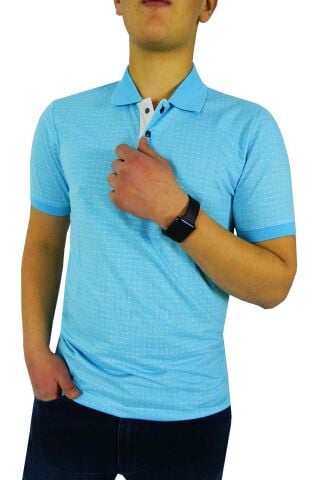 NAYKI ERKEK POLO YAKA JAKARLI T-SHİRT 19072 BGL-ST01042