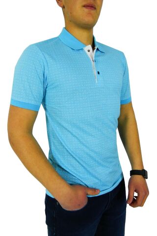 NAYKI ERKEK POLO YAKA JAKARLI T-SHİRT 19072 BGL-ST01042 BORDO - XL