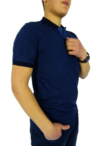NAYKI ERKEK POLO YAKA JAKARLI T-SHİRT 19072 BGL-ST01042 BORDO - XL