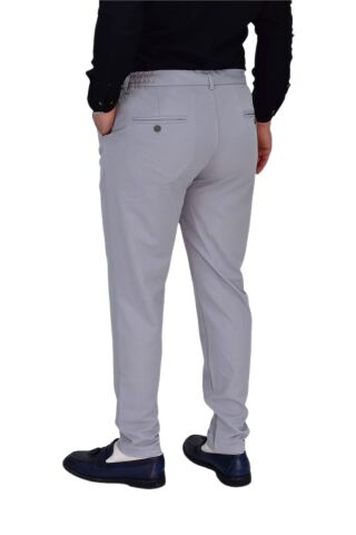 Erkek Beli Lastikli Jogger Pantolon Regular Fit BGL-ST04328 GRİ - 36