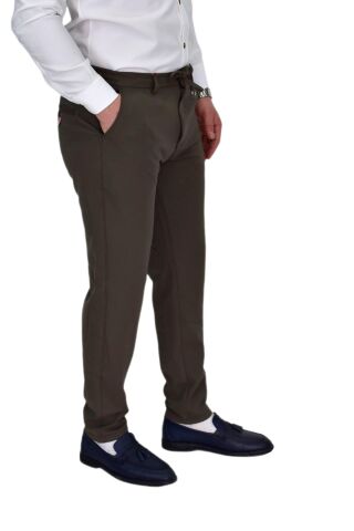 Erkek Beli Lastikli Jogger Pantolon Regular Fit BGL-ST04328 HAKİ - 32