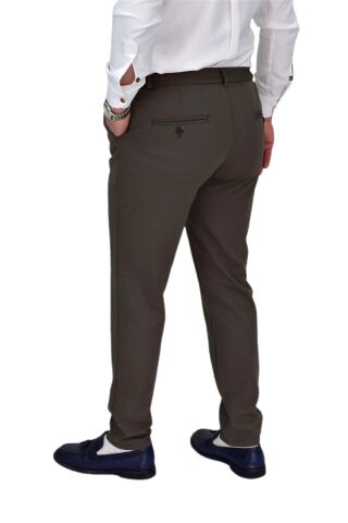 Erkek Beli Lastikli Jogger Pantolon Regular Fit BGL-ST04328 HAKİ - 32