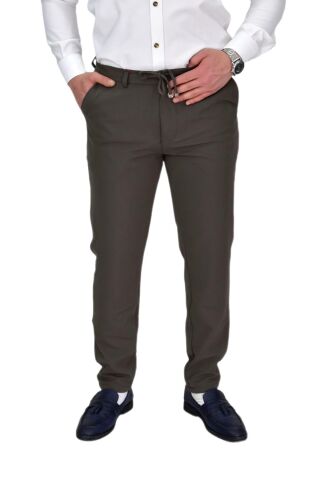 Erkek Beli Lastikli Jogger Pantolon Regular Fit BGL-ST04328 HAKİ - 32