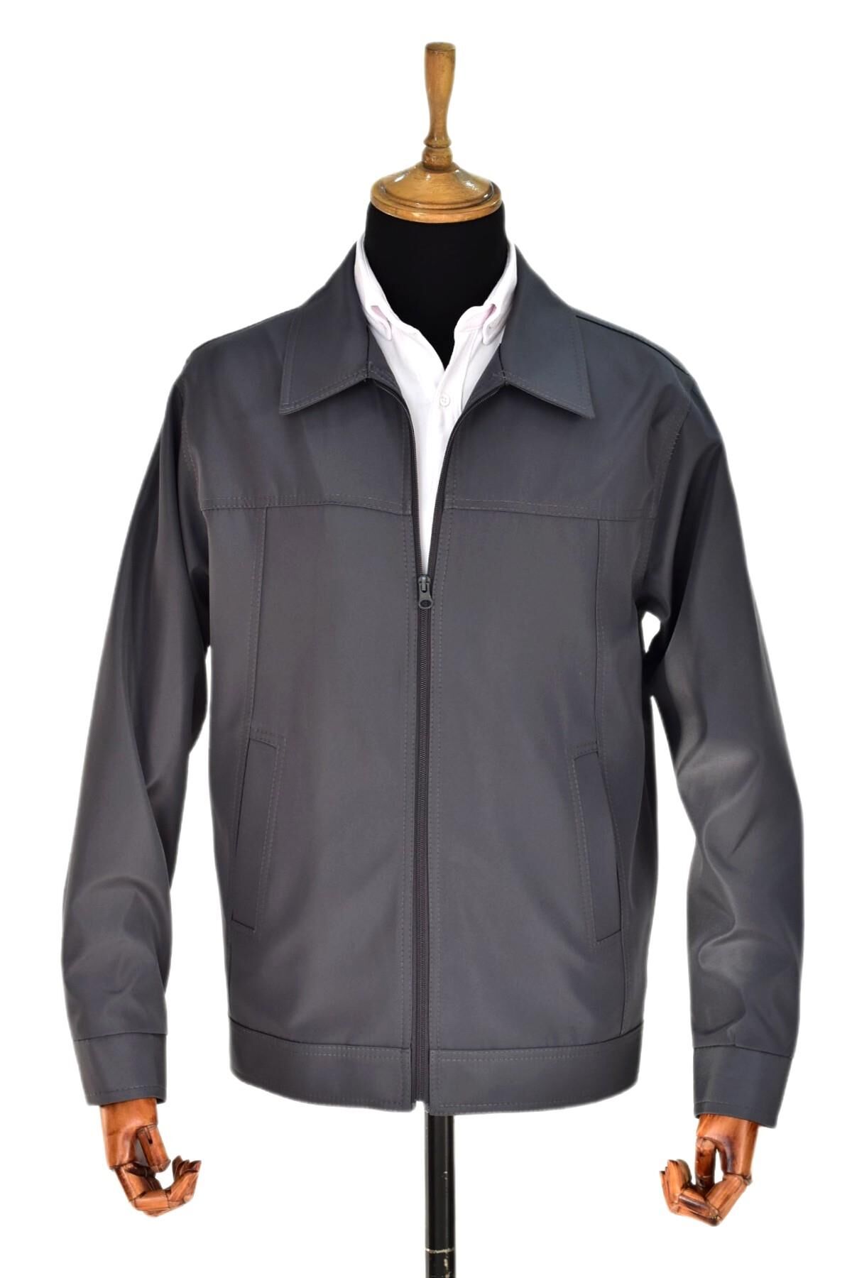 Erkek Büyük Beden Spor Mevsimlik Mont 920 BGL-ST02755 ANTRASİT - XL