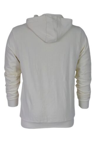 Erkek Kapüşonlu Baskılı Basic Sweatshirt R2222 BGL-ST03194 EKRU - M